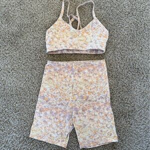 Forever 21 Pastel Floral Pajama Set